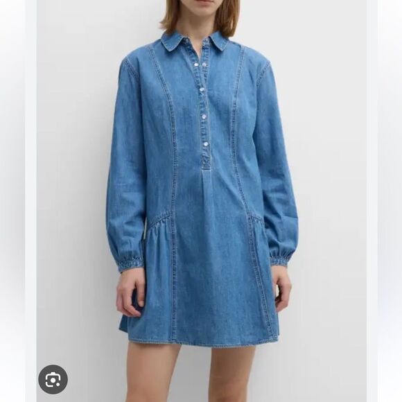 NEW Veronica Beard Chaia Denim Dress Iceberg Size 10 - Picture 13 of 13